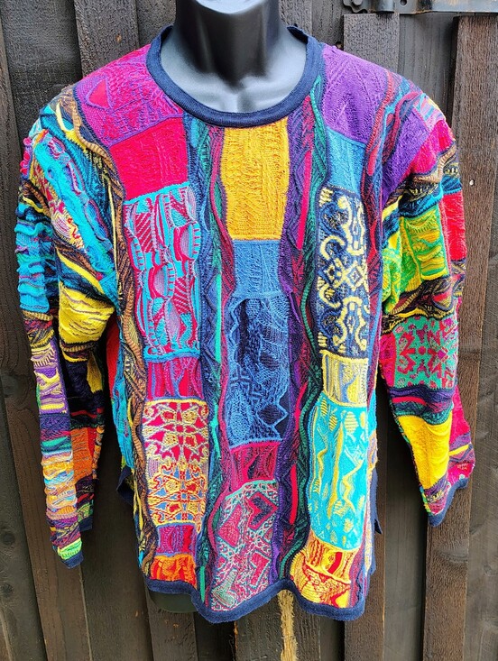 COOGI Other - RARE Patchwork COOGI Knit Sweater